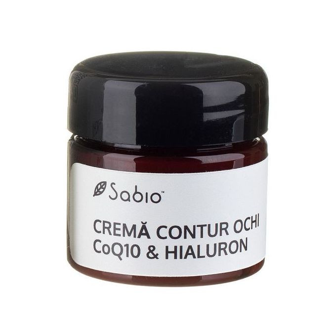 Oferte la Cremă contur ochi cu Acid Hialuronic și Coenzima Q10, Sabio (Concentratie: Crema pentru ochi, Gramaj: 15 ml)