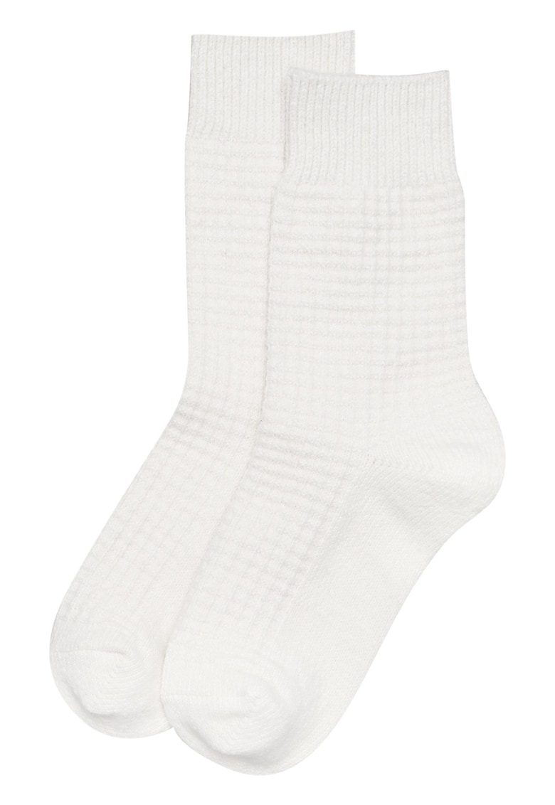 Oferte la Sosete dama  Wolk - lungi - alb crem - bumbac - 1 pereche