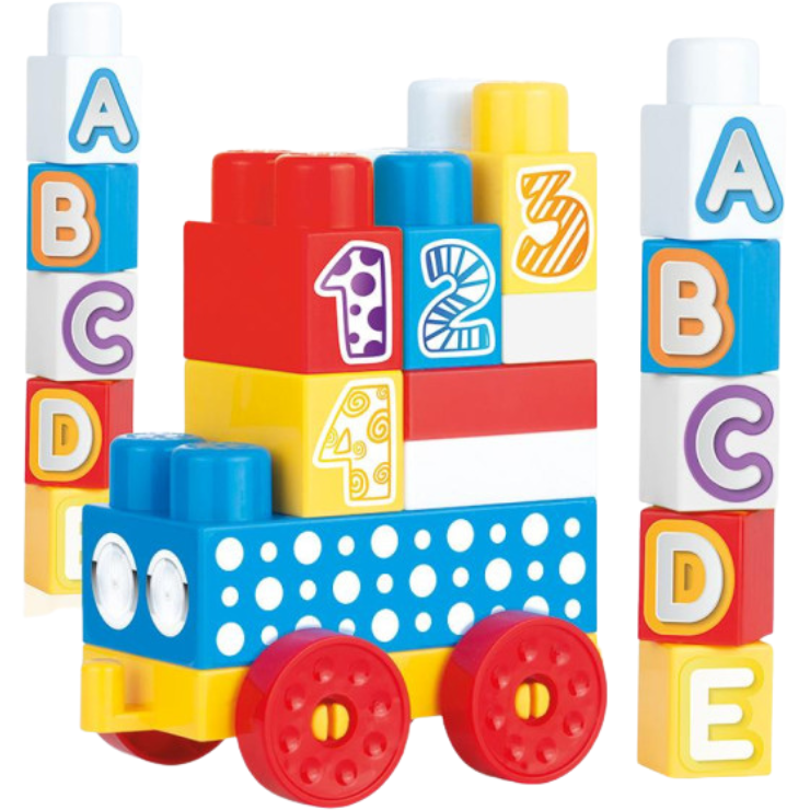Oferte la Jucarie Cuburi de construit din plastic 25 piese