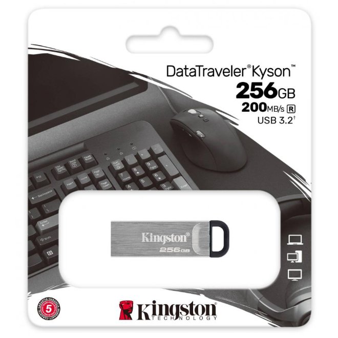 Memorie USB Flash Drive Kingston, DataTraveler Kyson, 256GB, USB 3.2