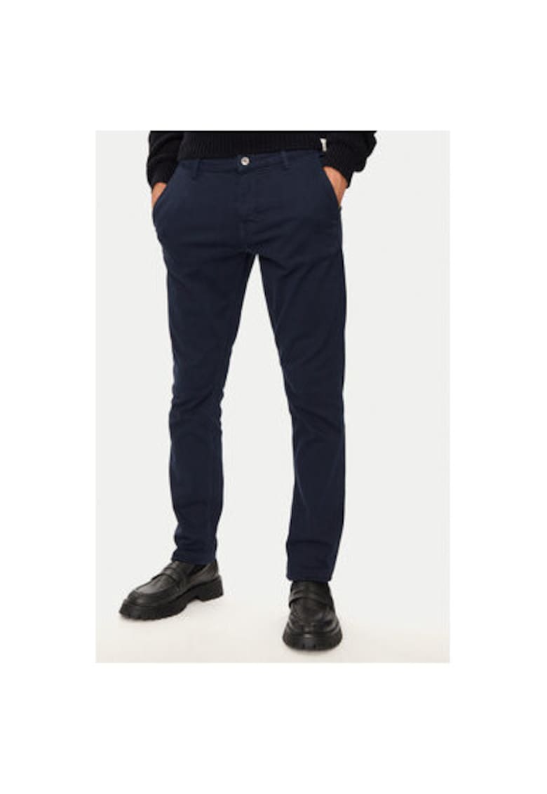 Pantaloni barbati - 304464478 - Bumbac - 46793 - Albastru