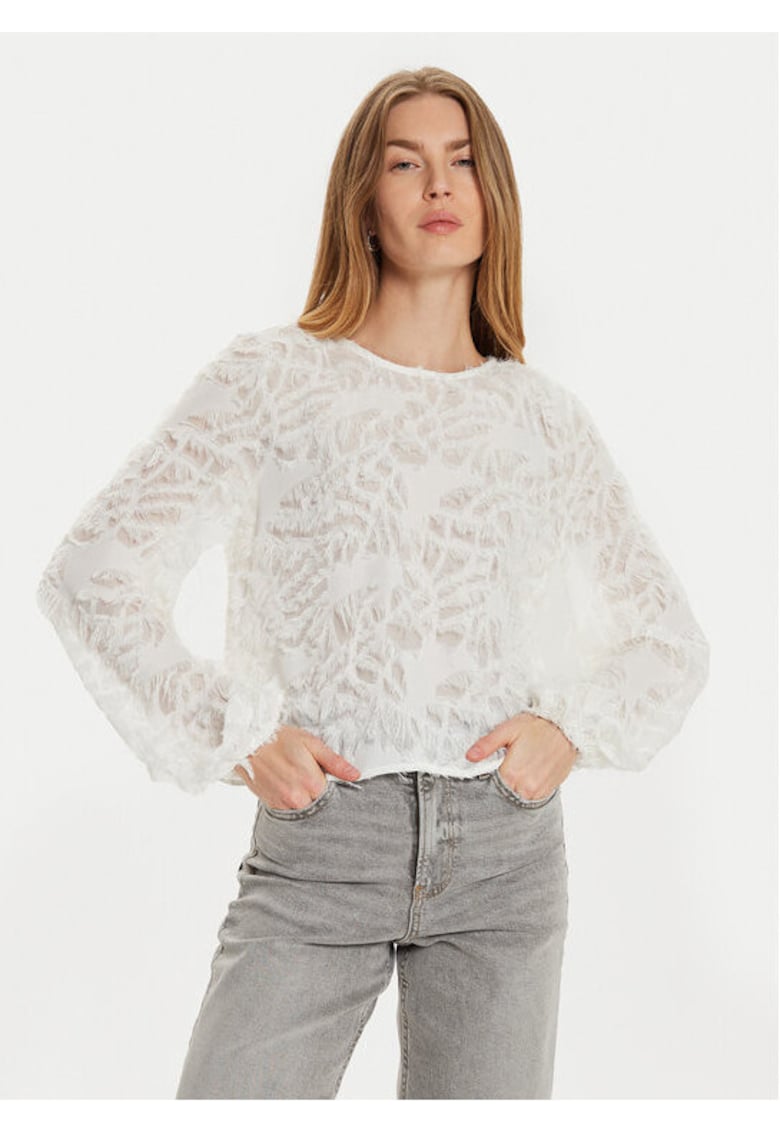 Bluza dama - 304386541 - Poliester reciclat/Poliester - Alb - Alb