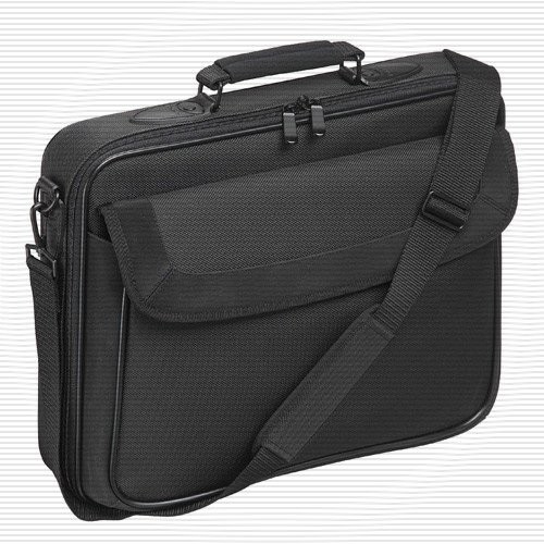 Oferte la Geanta 16 inch neagra, Nailon, Negru - Design Practic, Aspect Office Chic