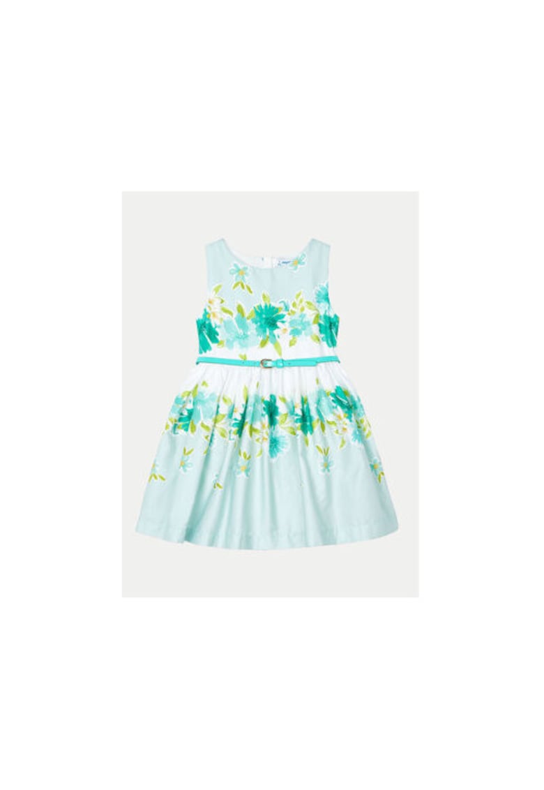 Rochie fete -  013683 - Albastru - Bumbac -