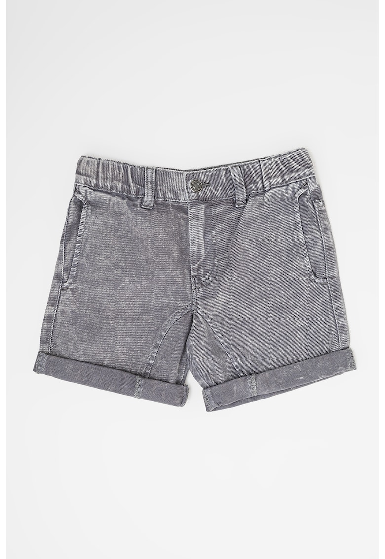 Blugi scurti cu talie elastica - Gri