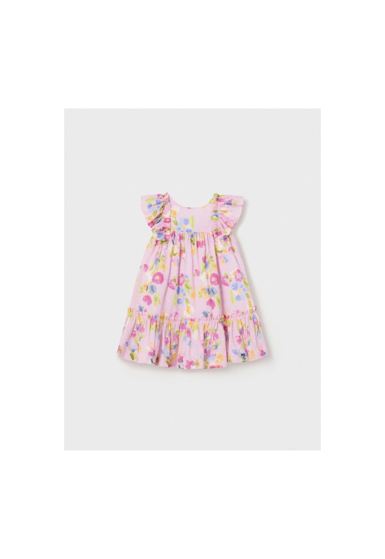 Rochie fete - 302066537 - Bumbac - Roz - Roz