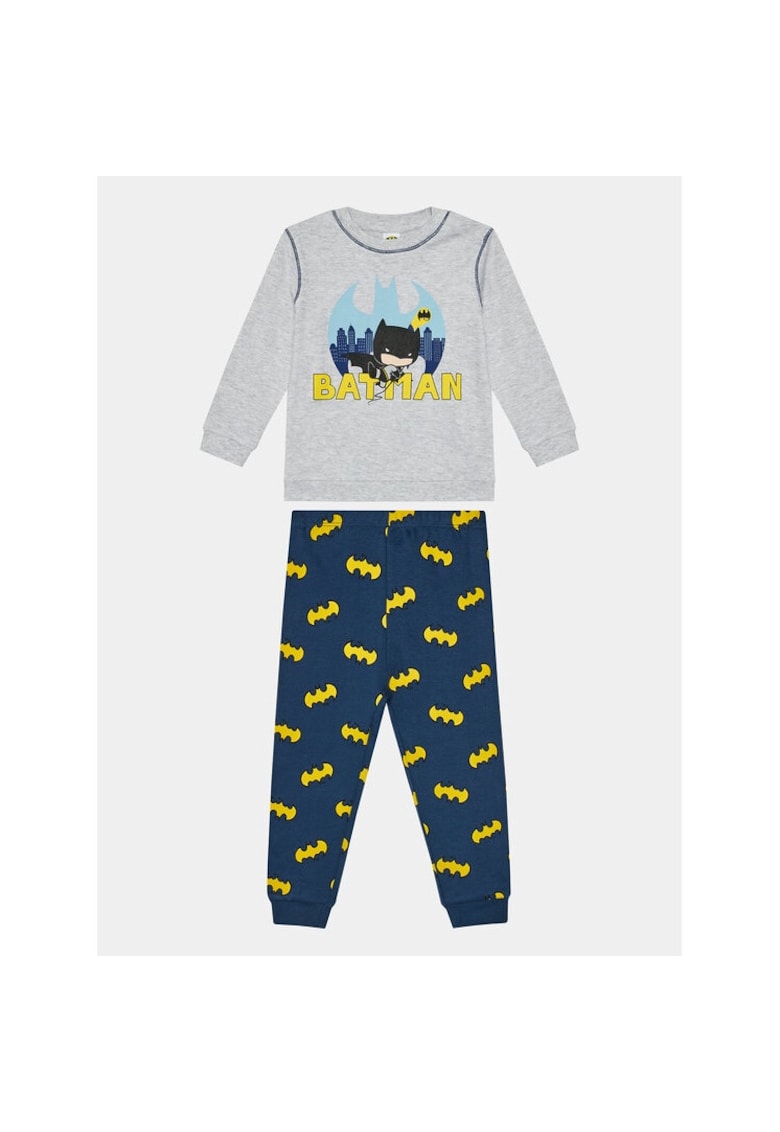 Pijama copii - 333317 - Gri/Bleumarin - Bumbac