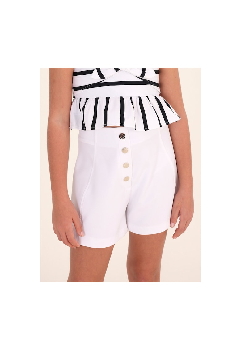 Pantaloni scurti copii - Poliester - Alb