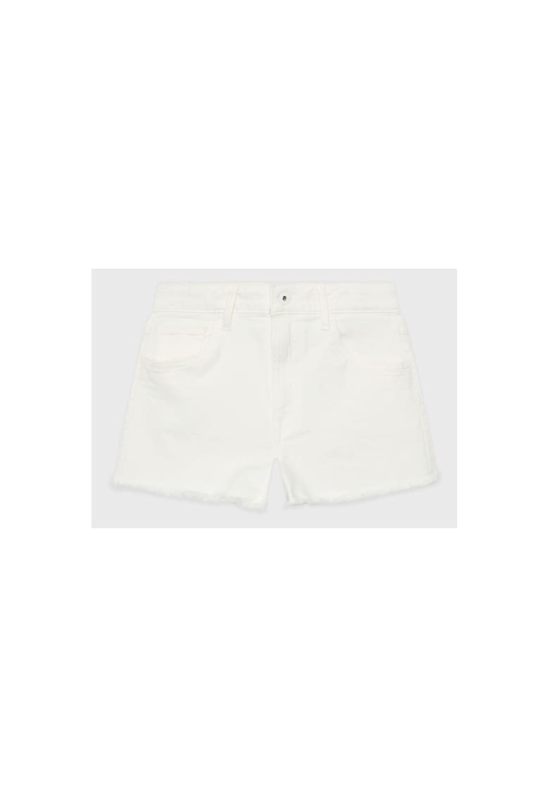 Pantaloni scurti copii - Bumbac - Alb - Alb