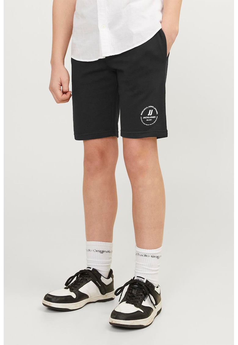 Oferte la Bermude slim fit cu banda elastica in talie Swift - Negru
