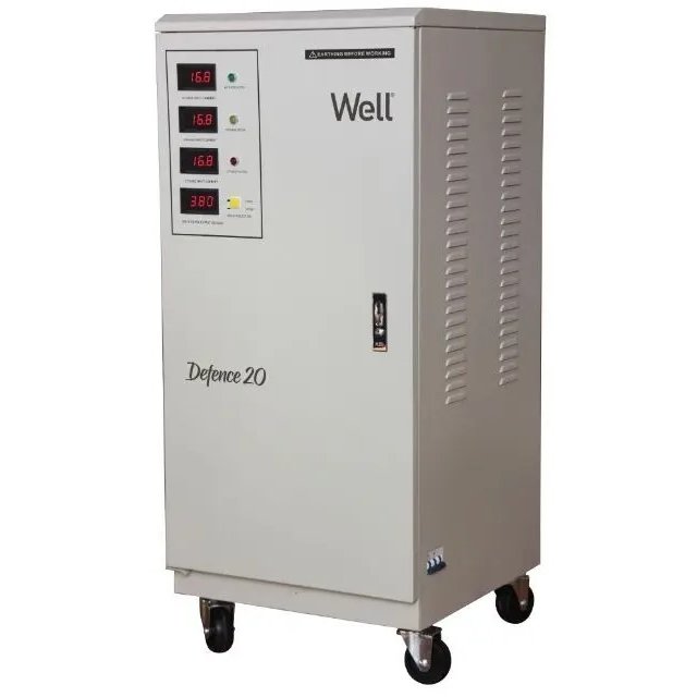 Stabilizator automat de tensiune trifazat cu servomotor 20KVA/ 16KW, Well AVR-SRV/TRI-DFC20KVA-WL