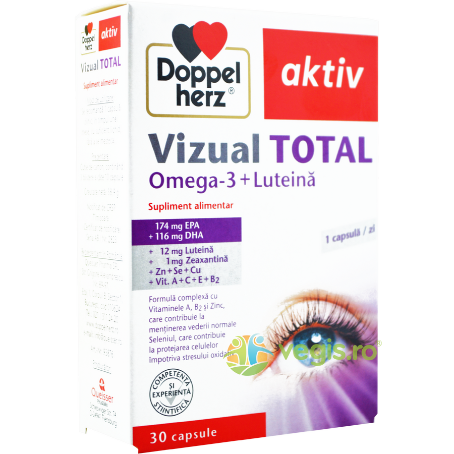 Oferte la Vizual Total cu Omega-3 si Luteina Aktiv 30cps