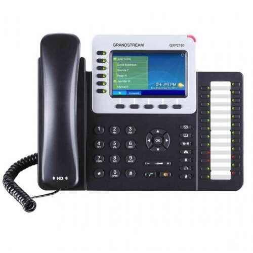 Oferte la Telefon IP Grandstream GXP2160, 6 linii, PoE, Black-Grey