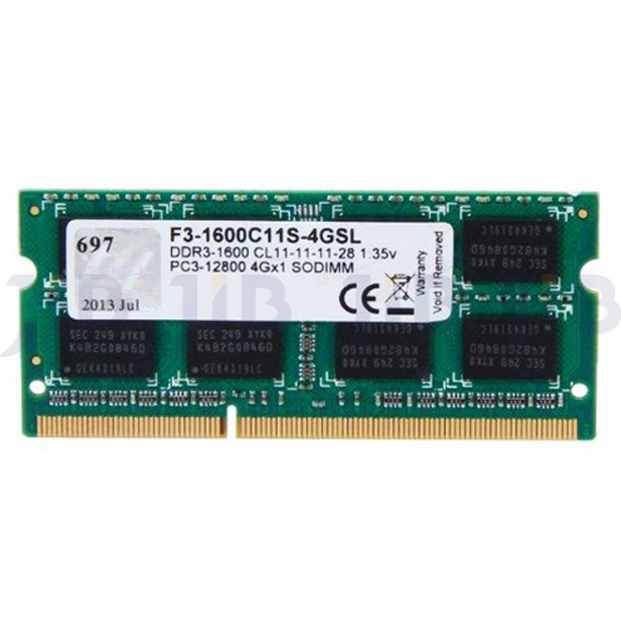Oferte la G.SKILL F3-1600C11S-4GSL G.Skill DDR3L 4GB 1600MHz CL11 SO-DIMM 1.35V