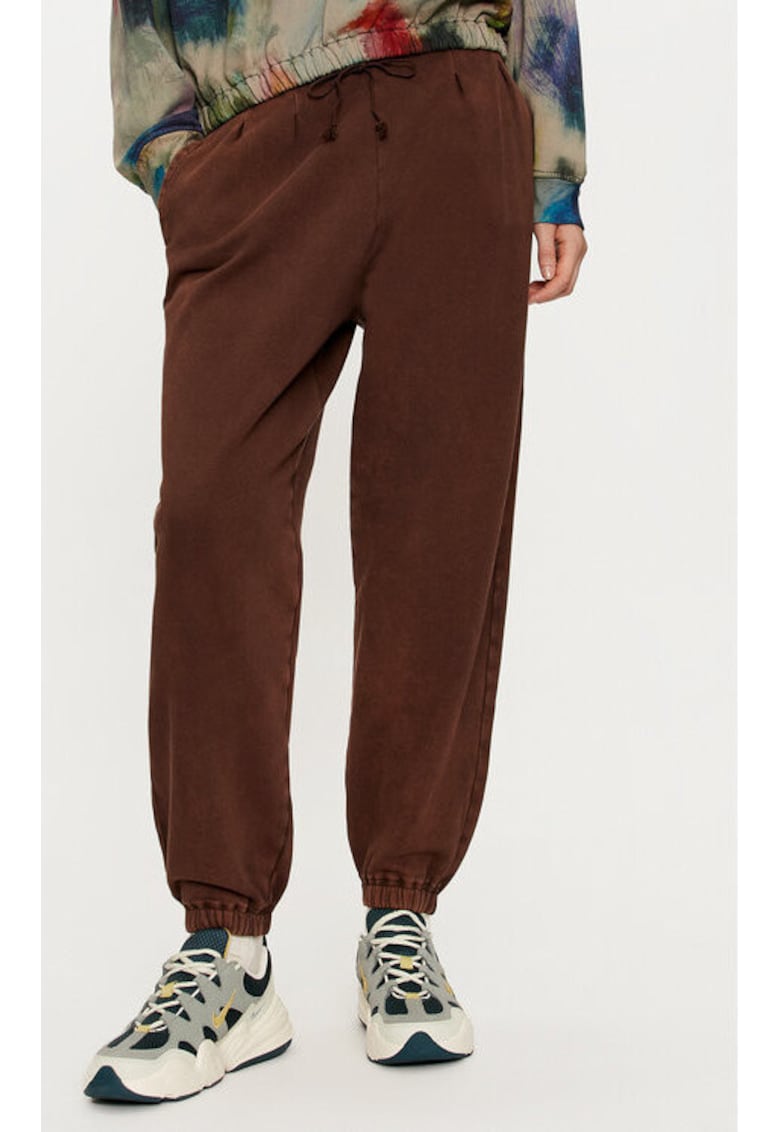 Pantaloni dama - 304530203 - Bumbac - Maro - Maro