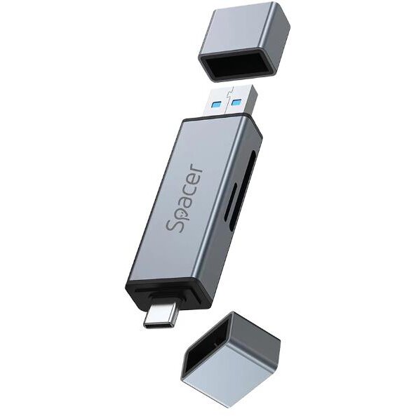 Oferte la Cititor Carduri 4in1 Interfata USB 2.0 USB Type C SD micro SD Extraconectori Mama USB si Type-C Argintiu