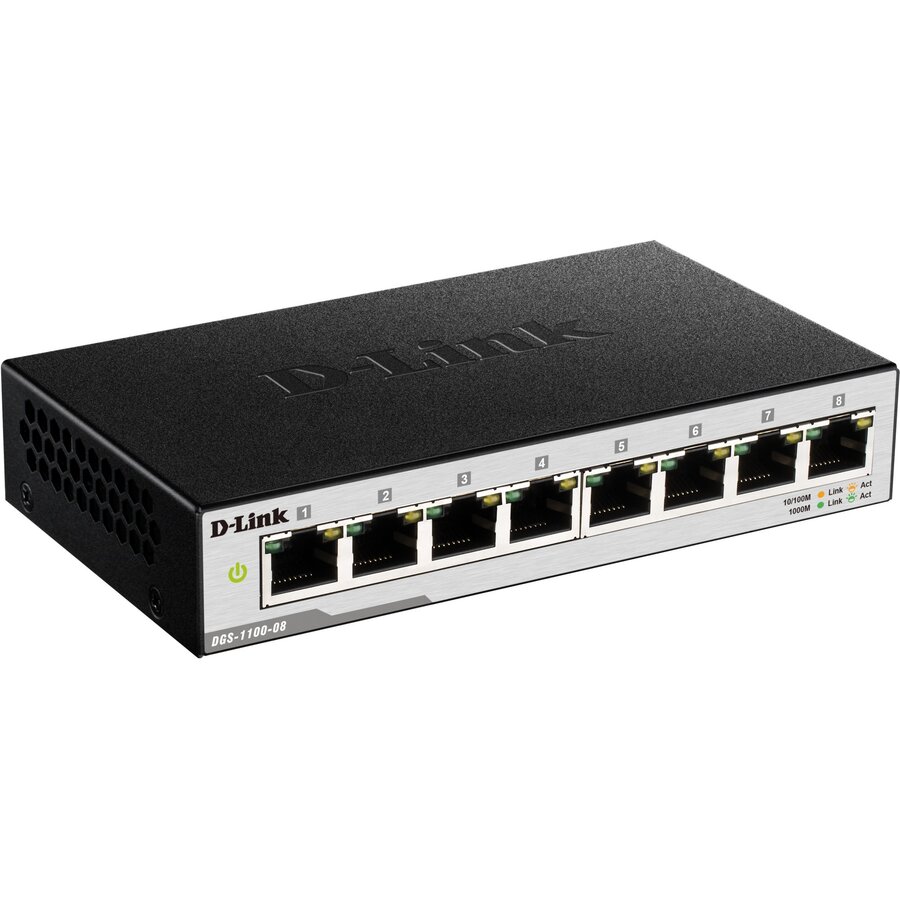 Oferte la  DGS-1100-08V2 network switch Managed Gigabit Ethernet (10/100/1000) Black
