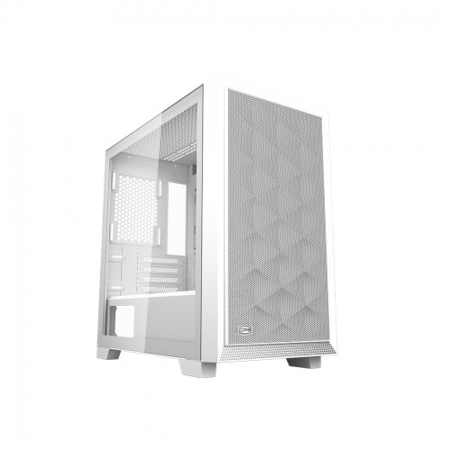 Oferte la Carcasa C3 D310 White Middle Tower Tempered Glass Alb