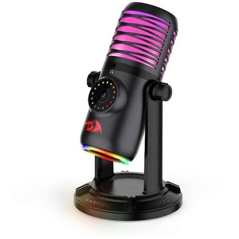 Oferte la Microfon Stellaris Iluminare RGB cu Stand Negru