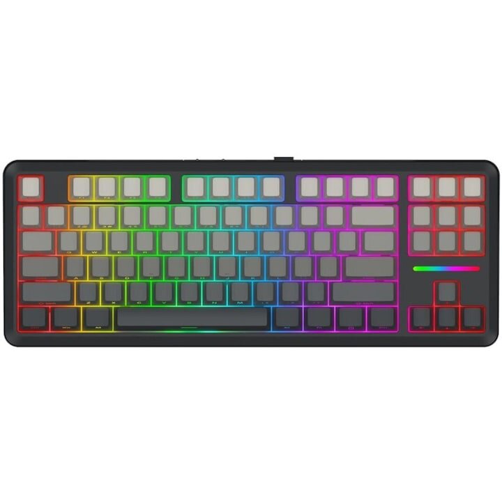 Tastatura Gaming Mecanica Bluetooth Cu Si Fara Fir Penumbra Pro Iluminare RGB Negru