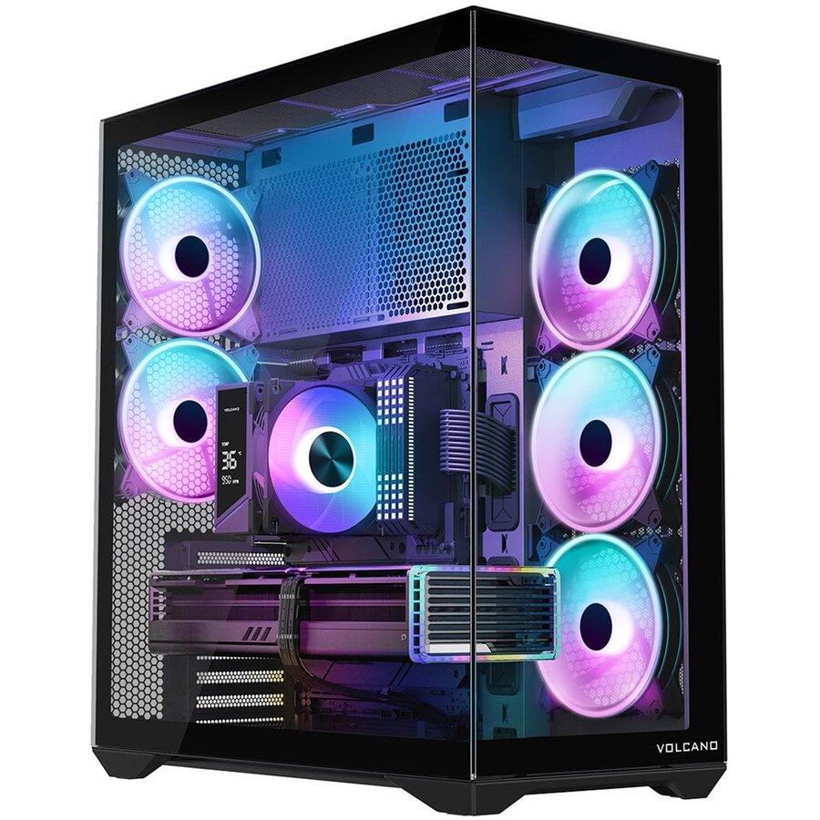 Carcasa Volcano Space XL ARGB Full Tower 5F Negru
