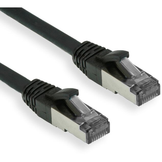 Cablu Retea S/FTP Cat 6A 3m Black