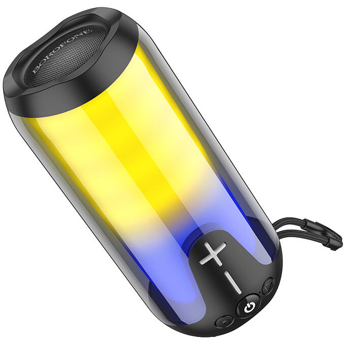 Oferte la Boxa Portabila BR33 Pulse Semitransparent Iluminare LED Negru