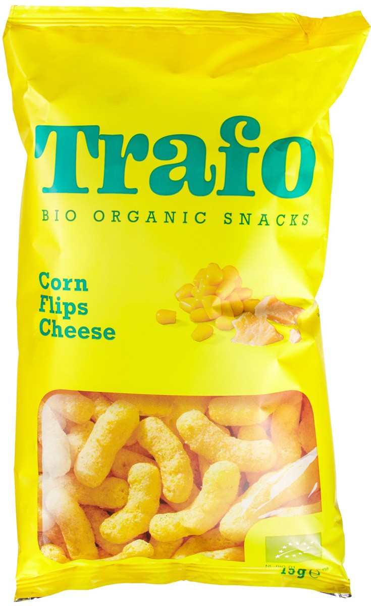 Oferte la Pufuleti bio din porumb cu cascaval, 75g Trafo
