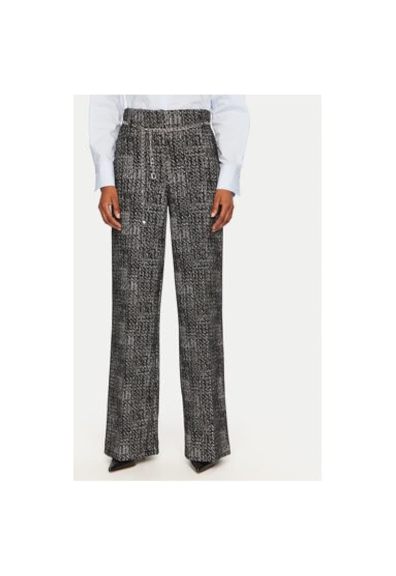 Pantaloni dama -  304217067 - Poliester/Bumbac - Gri - Gri