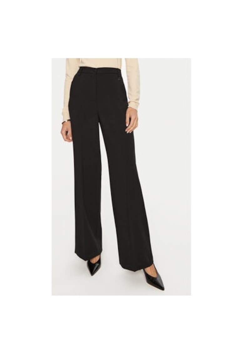 Pantaloni dama - 304776625 - Poliester/Viscoza - Negru - Negru