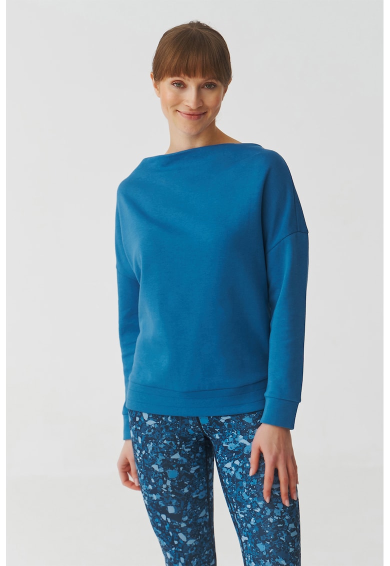 Oferte la Bluza de trening cu decolteu barcuta Silvana - Albastru