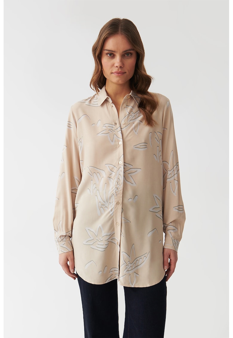 Oferte la Camasa cu model floral Libu - Alb fildes