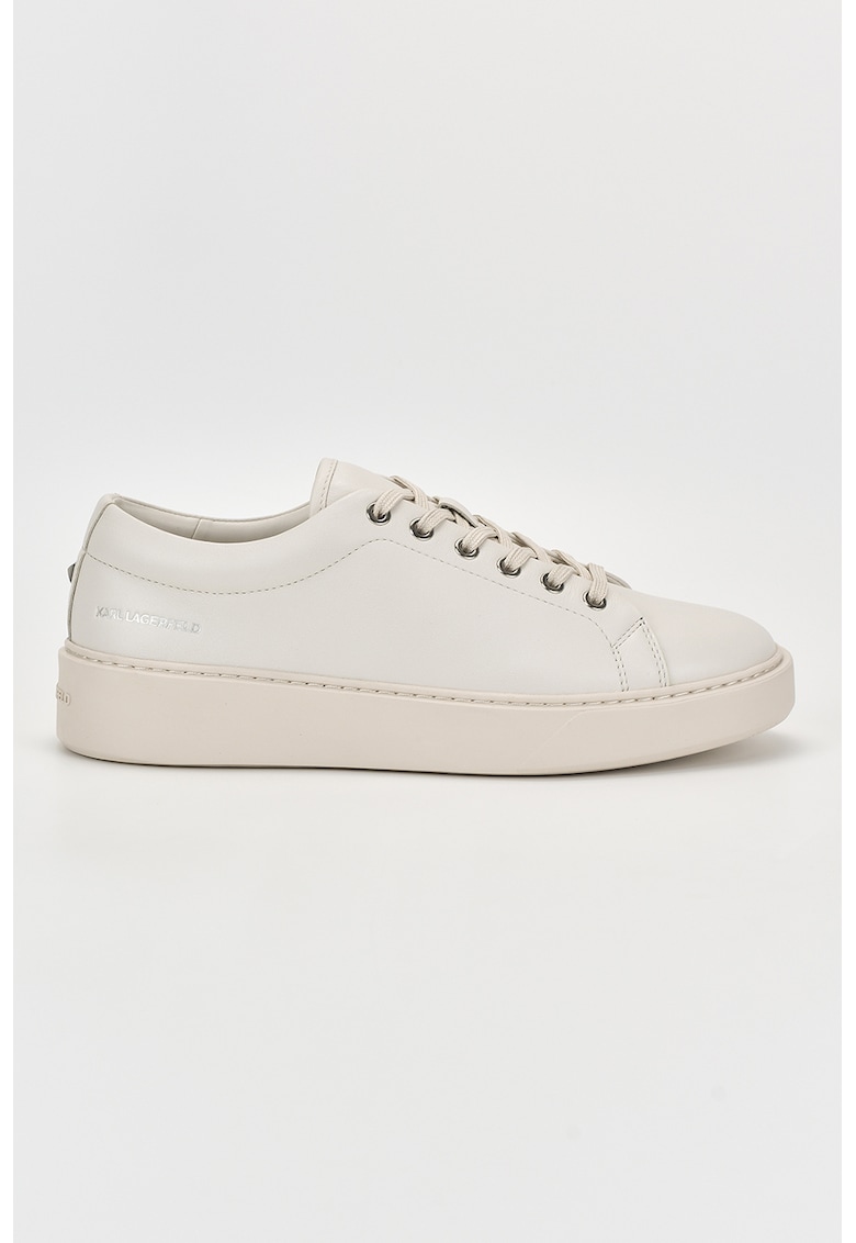 Oferte la Pantofi sport de piele cu logo - Alb