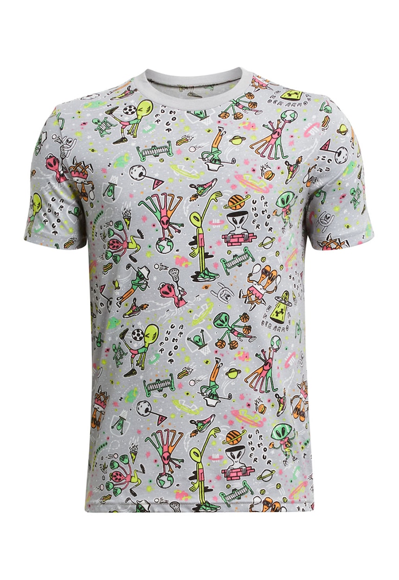 Oferte la Tricou cu imprimeu pentru antrenament - Rosu/Verde/Gri