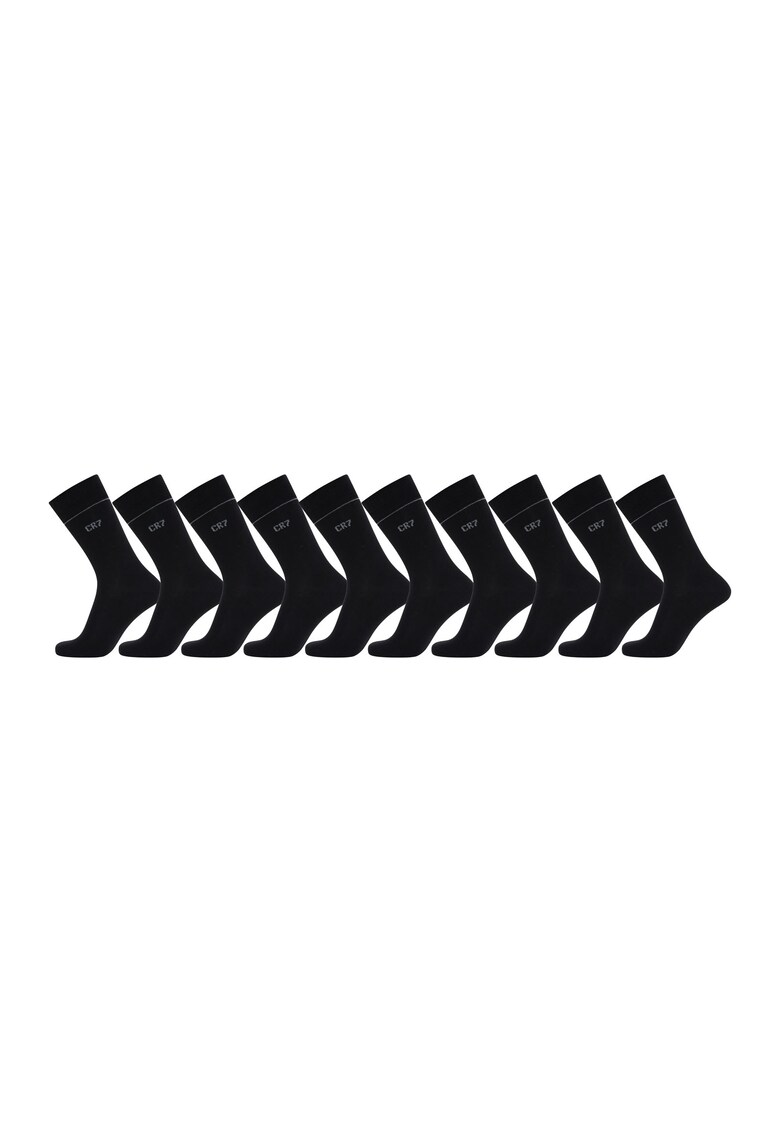 Oferte la Set de sosete lungi - 10 perechi - Negru