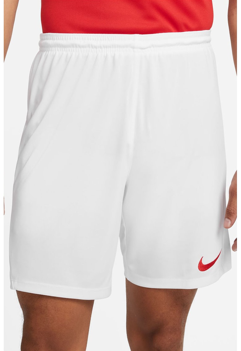 Oferte la Pantaloni scurti cu tehnologie Dri-FIT pentru fotbal Park III - Alb/Rosu inchis