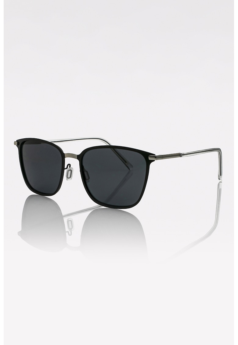 Oferte la Ochelari de soare unisex cu lentile polarizate - Negru/Argintiu inchis