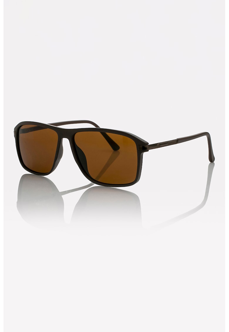 Oferte la Ochelari de soare patrati unisex cu lentile polarizate - Maro inchis