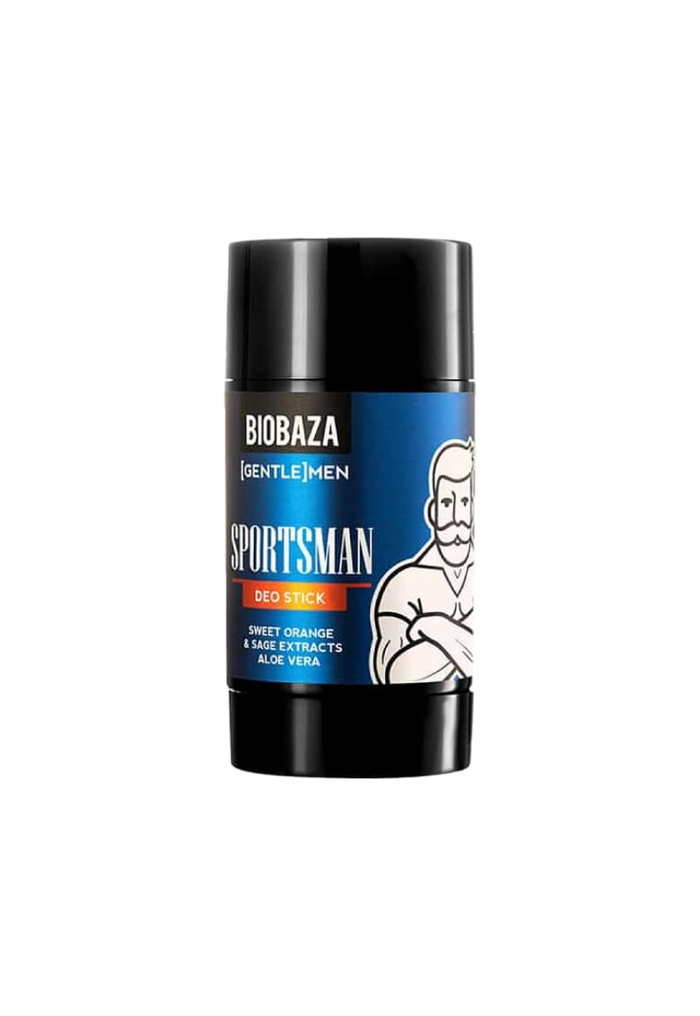 Deodorant stick cu aloe vera si extract de portocala dulce & salvie - Sportsman -  GENTLE[MEN] - 50 ml