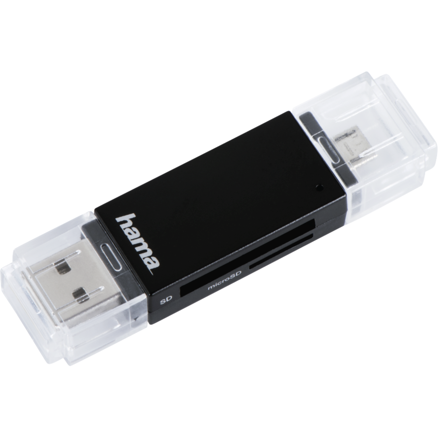 Oferte la Cititor de carduri OTG USB 2.0 Basic SD/microSD Negru