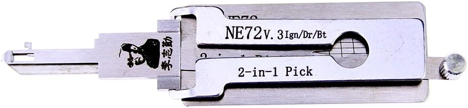 Oferte la Decodor auto Lishi NE72 2 in 1 pick pentru chei Citroen Peugeot Renault 206 207, lama NE72