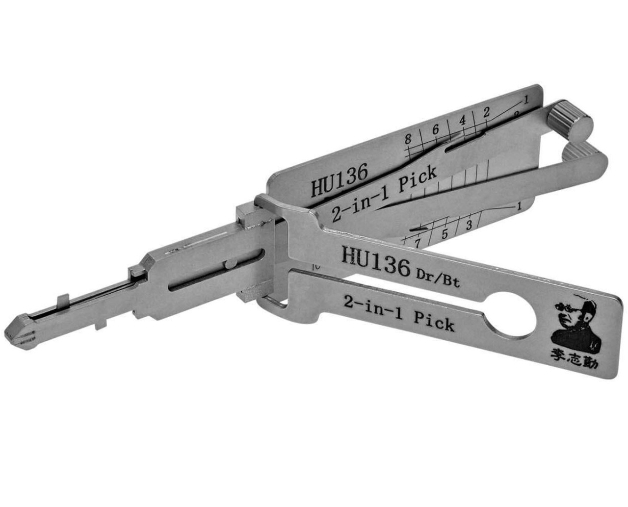Oferte la Decodor unealta auto Lishi Original HU136 – 2-in-1 Pick Decoder compatibila Renault/Dacia, HU136 Flat 8-Cut 2-Track pentru Usi si Portbagaj