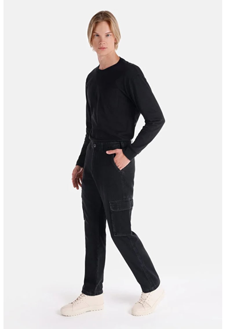 Pantaloni De Barbati Albastru Cargo Fit Cl1068494