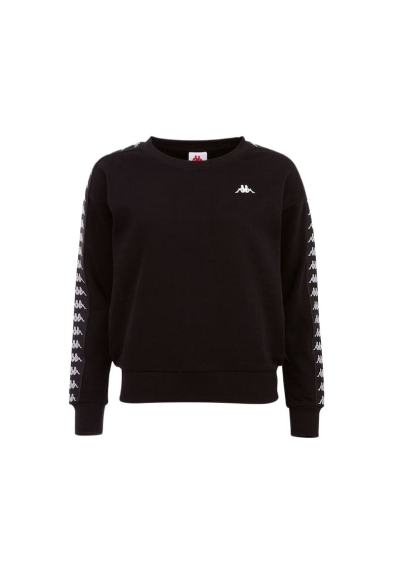 Bluza dama -  Poliester/ Bumbac - Negru/ Alb -