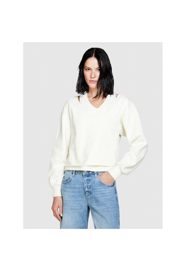 Bluza sport dama -  812003 - Ecru - Bumbac