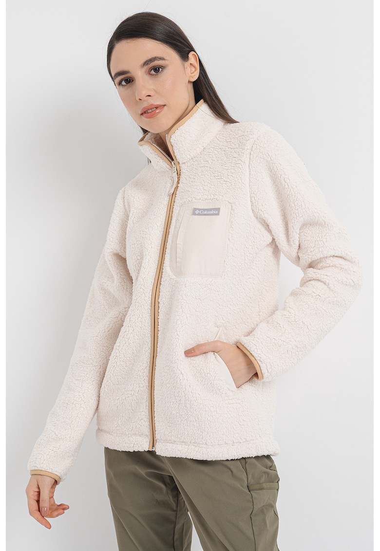 Bluza din material fleece cu fermoar pentru drumetii West Bend™ II - Crem