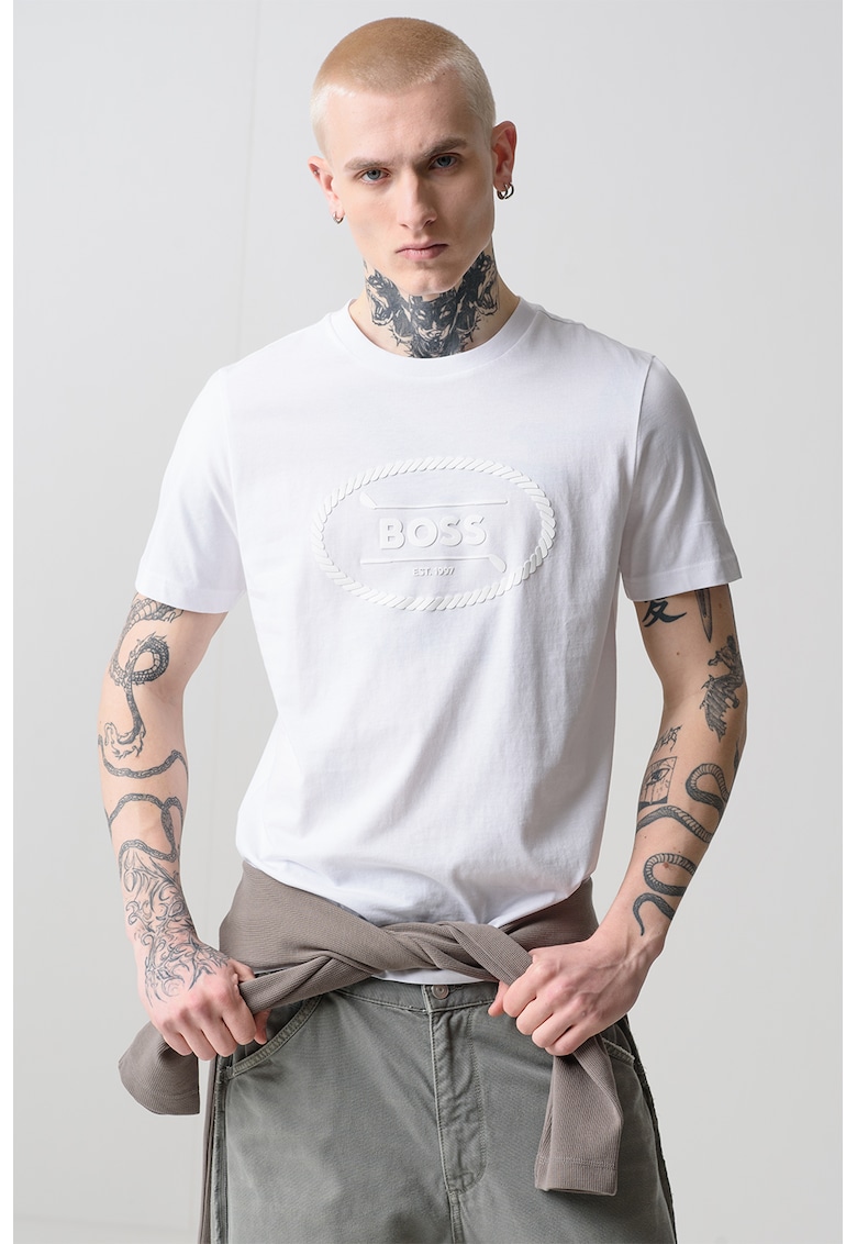 Oferte la Tricou cu imprimeu logo Heritage - Alb optic