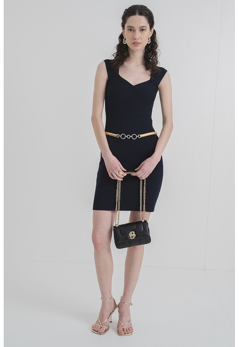 Oferte la Rochie scurta fara maneci Foberta - Albastru ultramarin