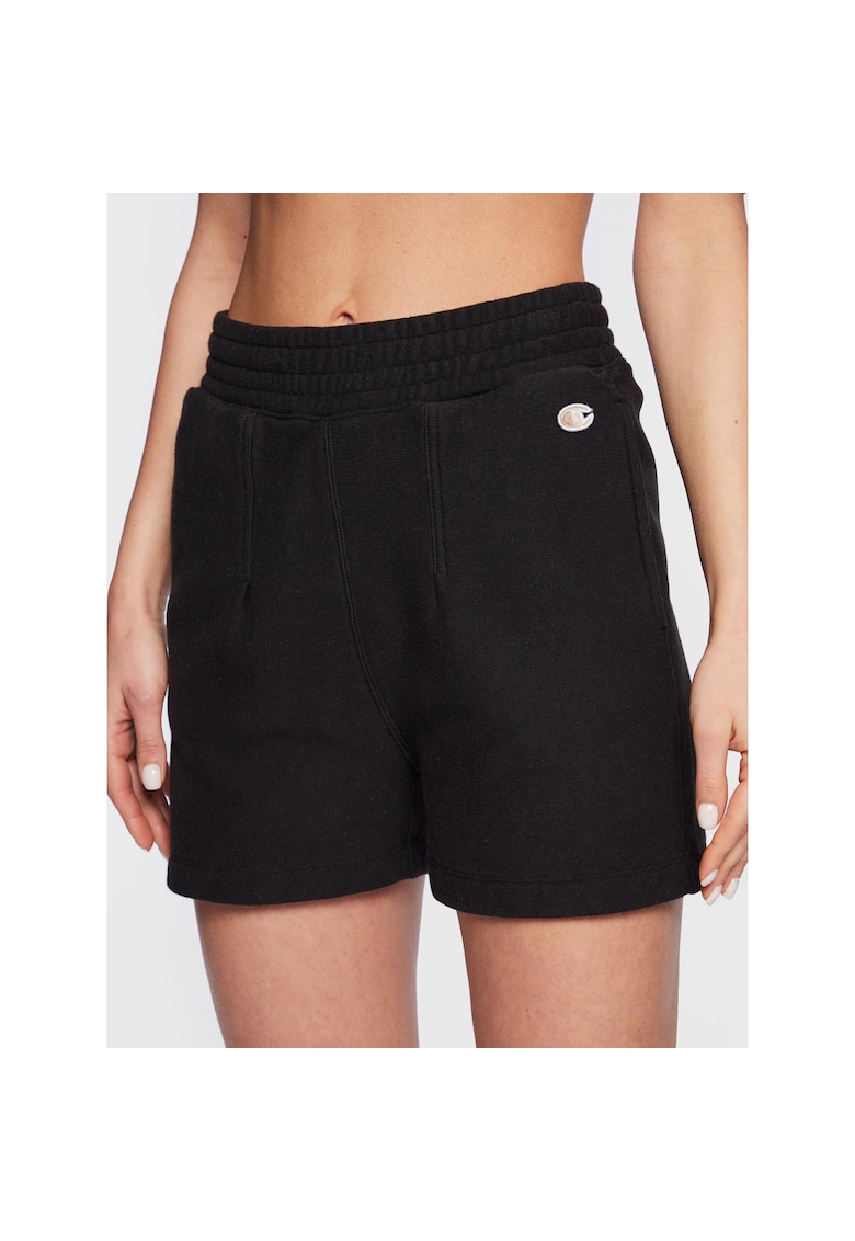Pantaloni scurti sport dama - 300802731 - Bumbac - Negru