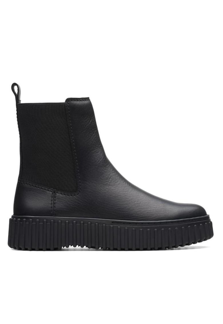 Ghete Chelsea de piele Torhill - Negru